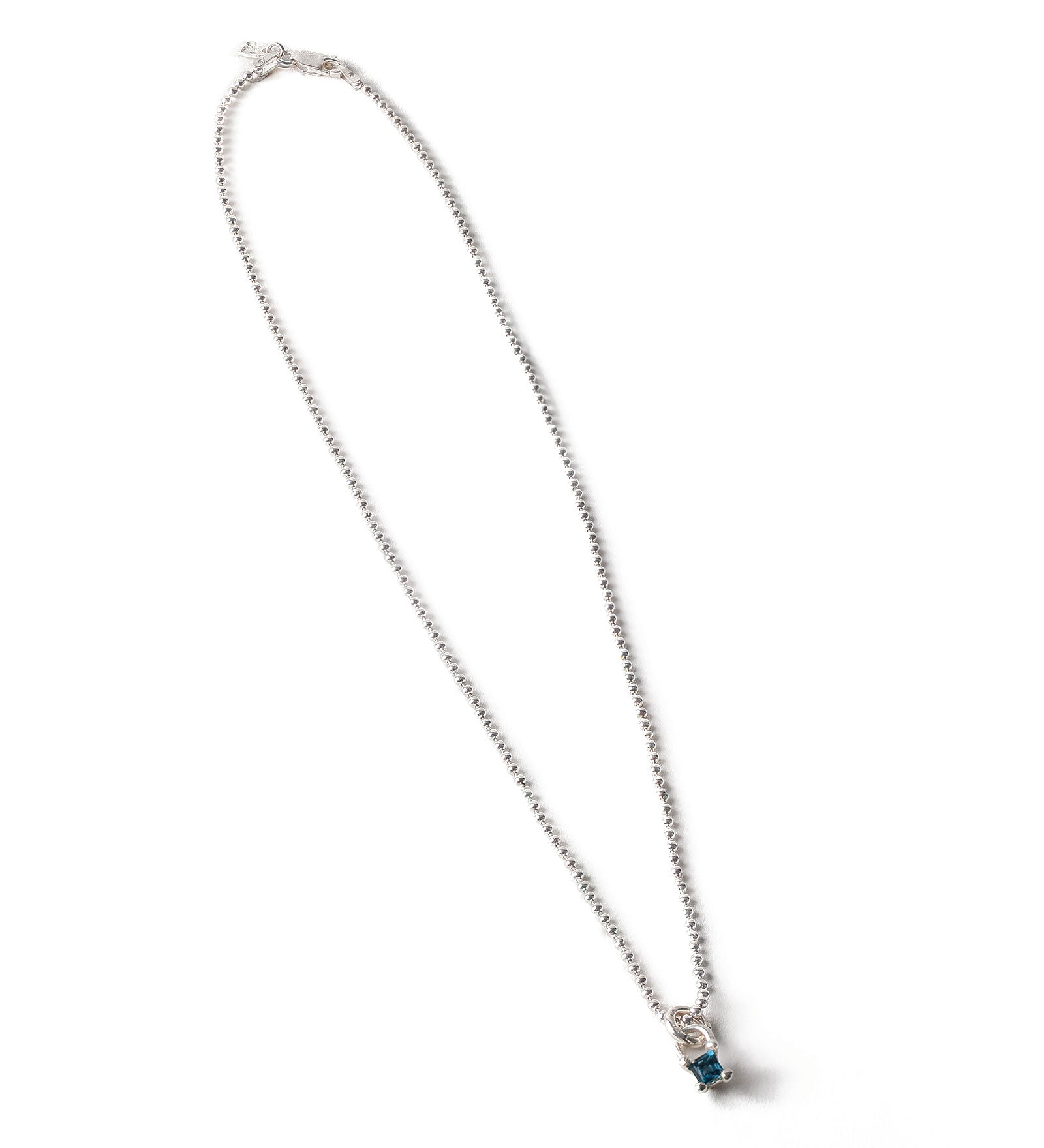 Wolf Circus-Mira Necklace-Necklaces-Sterling Silver, Blue Topaz-Blue Ruby Jewellery-Vancouver Canada