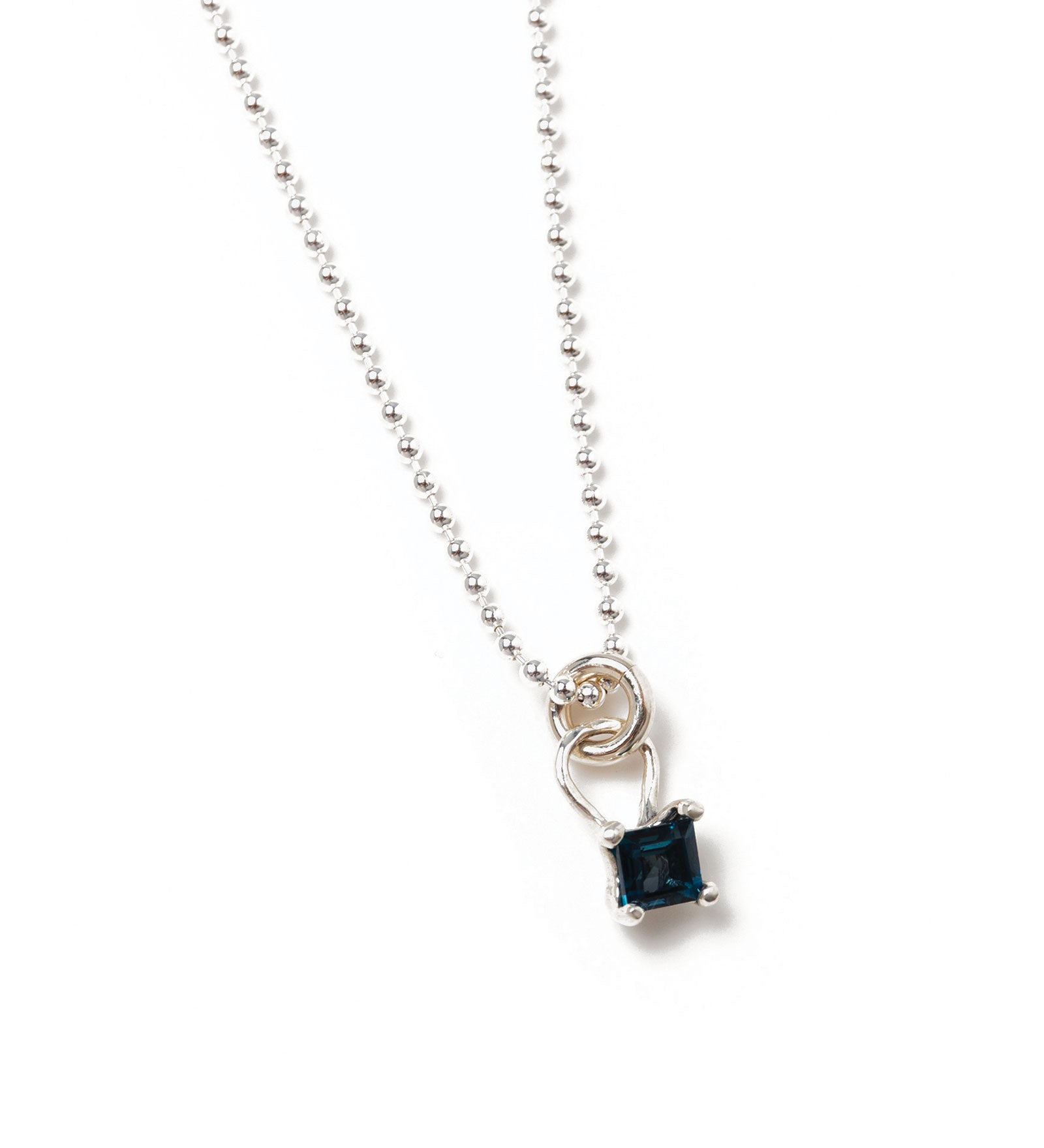 Wolf Circus-Mira Necklace-Necklaces-Sterling Silver, Blue Topaz-Blue Ruby Jewellery-Vancouver Canada