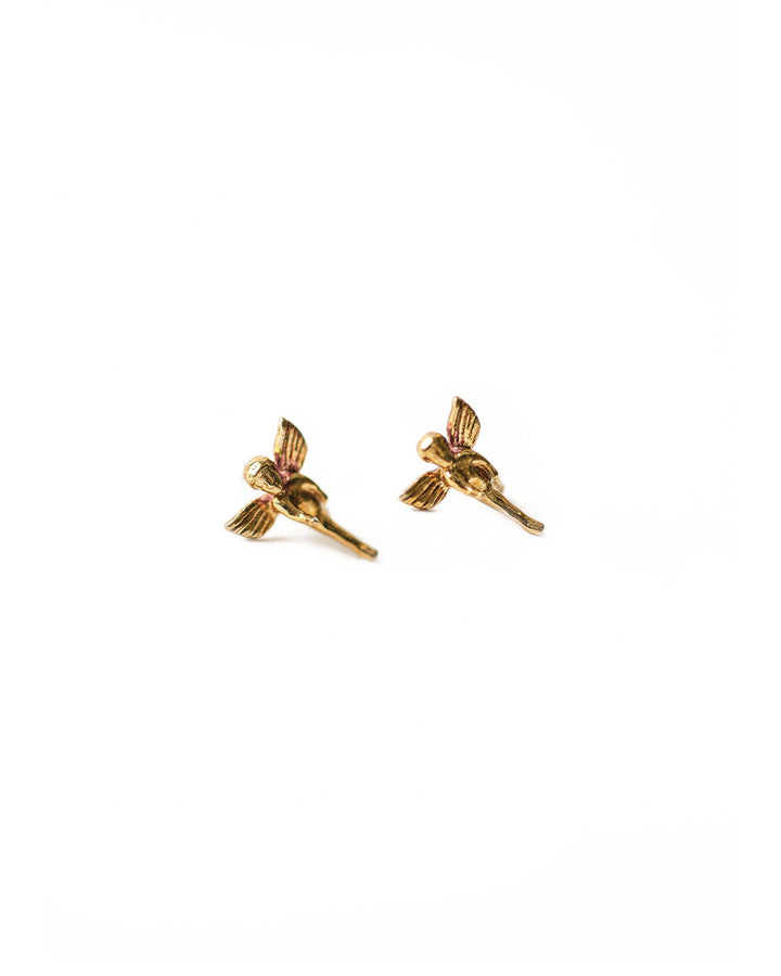 Cherub Studs 14k Gold Plated