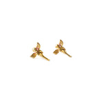 Wolf Circus-Cherub Studs-Earrings-14k Gold Plated-Blue Ruby Jewellery-Vancouver Canada