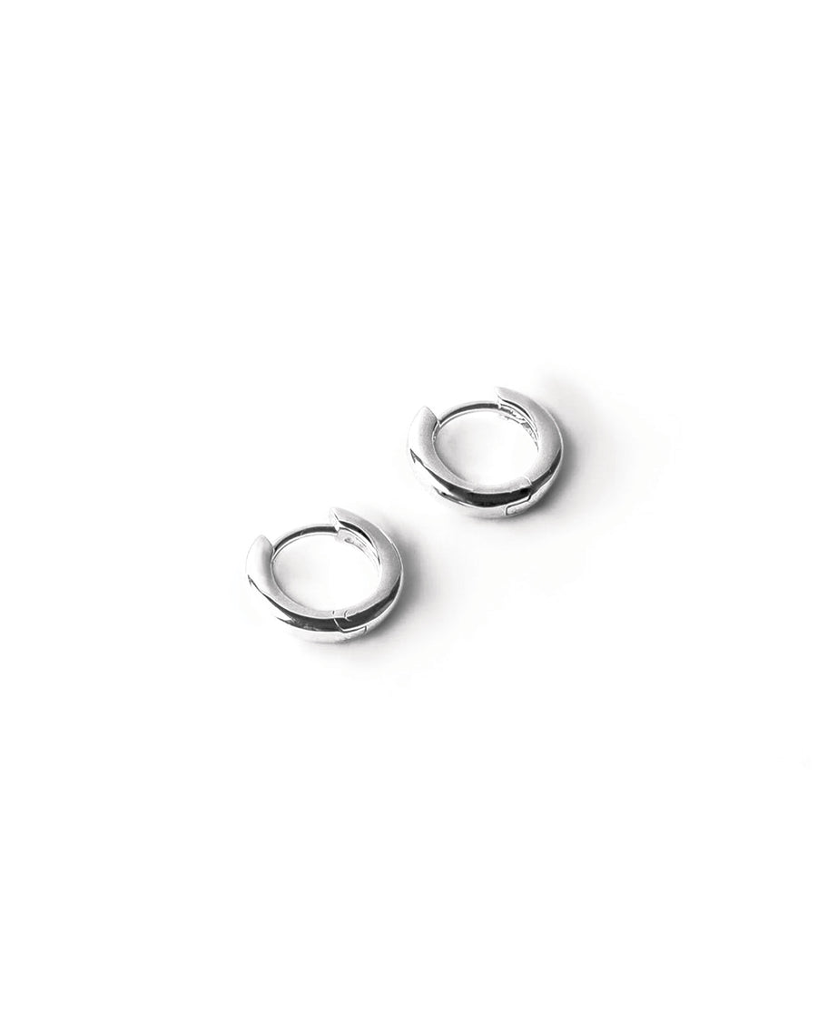 Small Huggie Hoops Sterling Silver