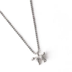 Dog Charm Necklace Sterling Silver