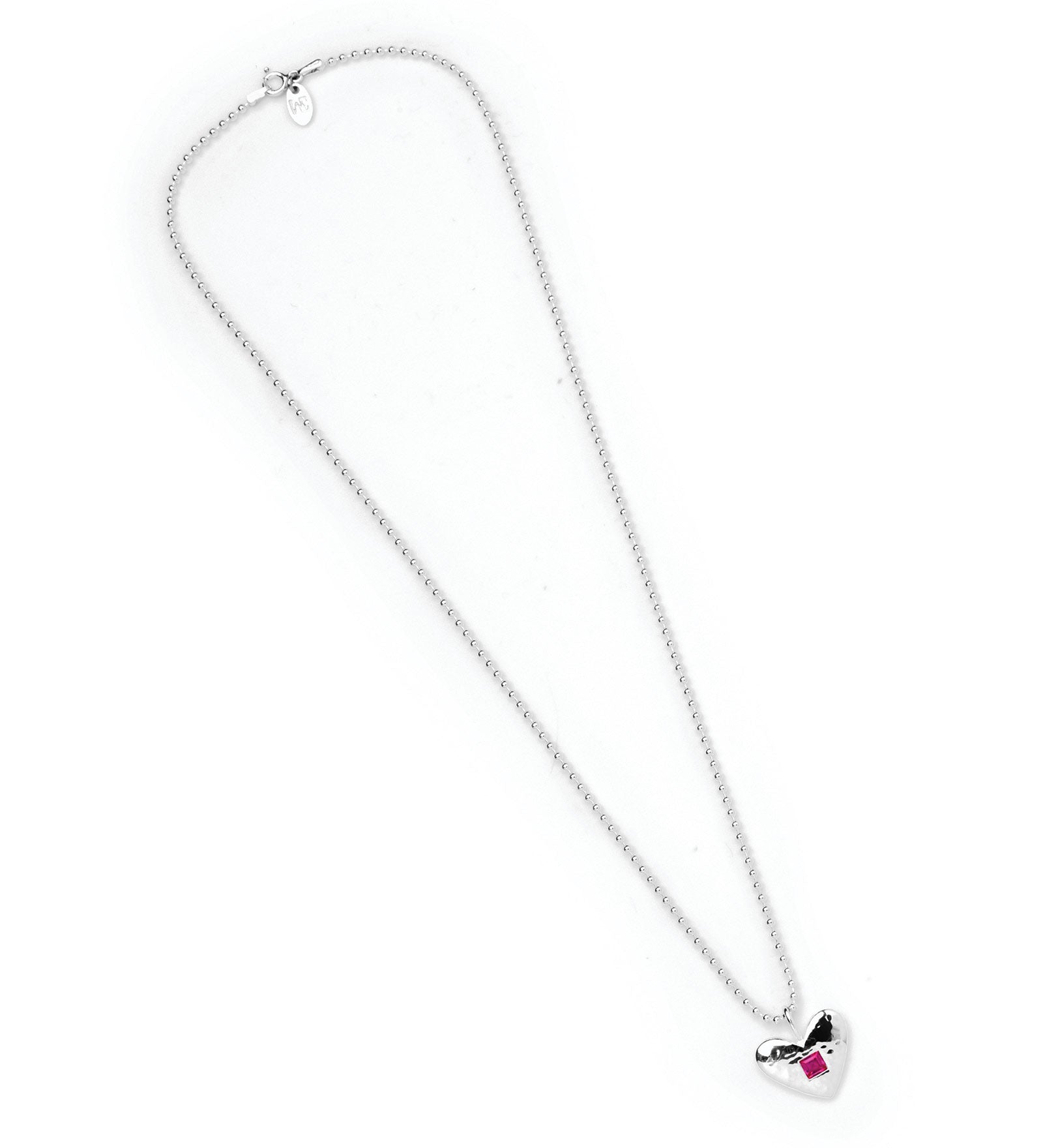 Isabel Necklace Sterling Silver, Ruby