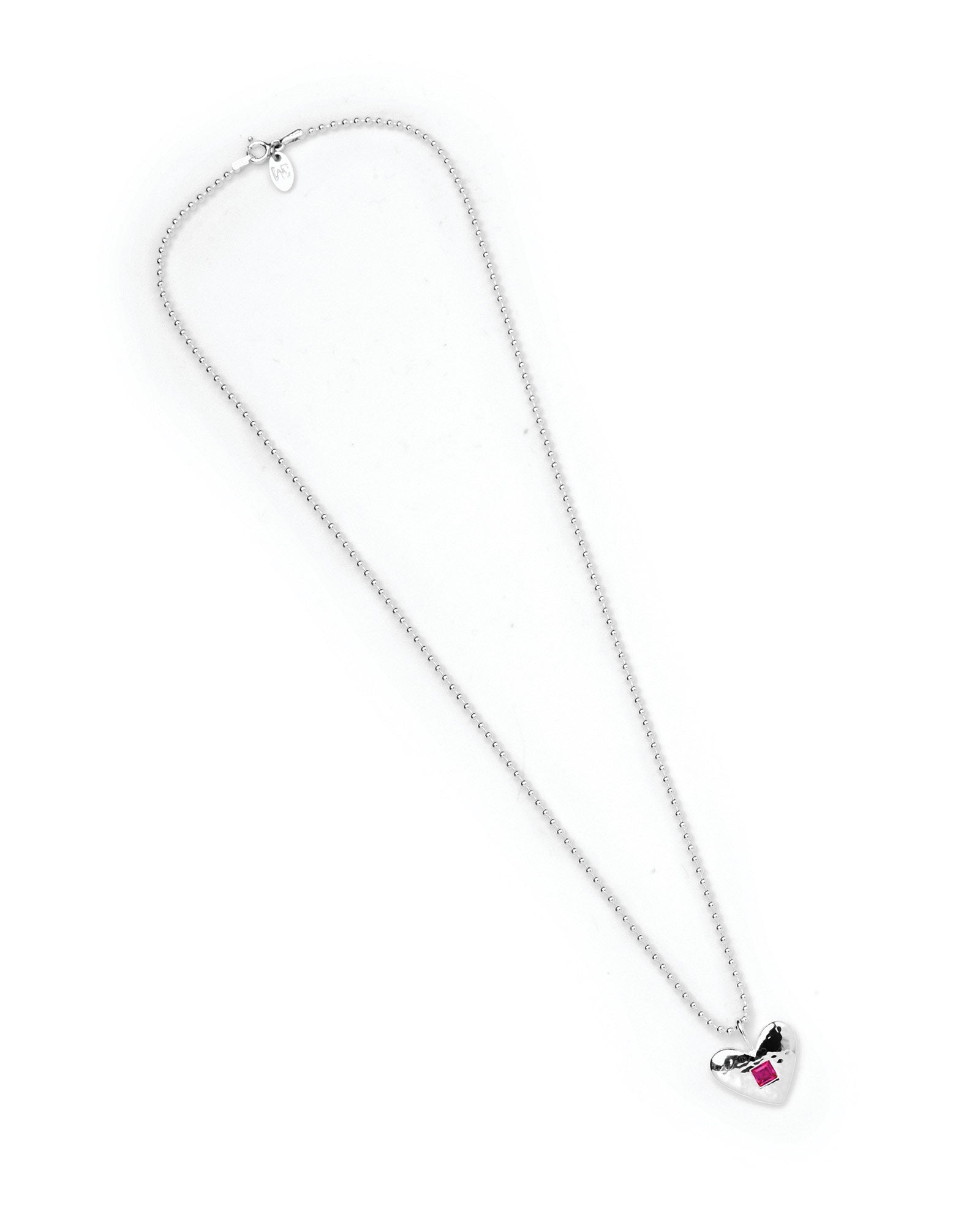 Isabel Necklace Sterling Silver, Ruby