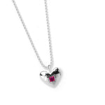 Isabel Necklace Sterling Silver, Ruby