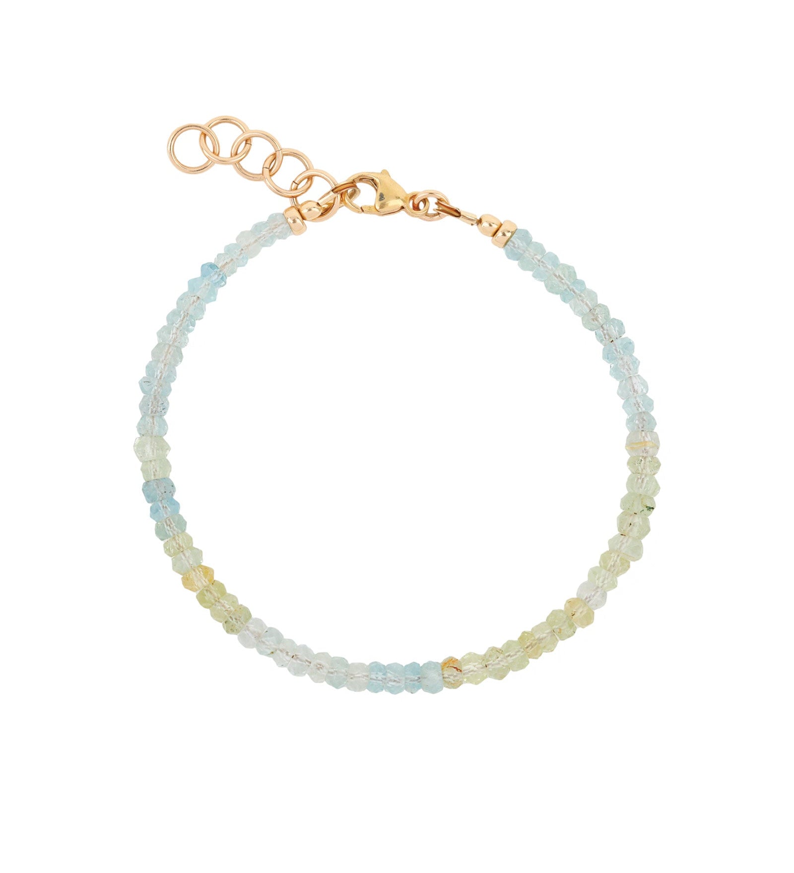 Gem Jar-Aquamarine Nugget Bracelet-Bracelets-14k Gold Filled, Aquamarine-Blue Ruby Jewellery-Vancouver Canada