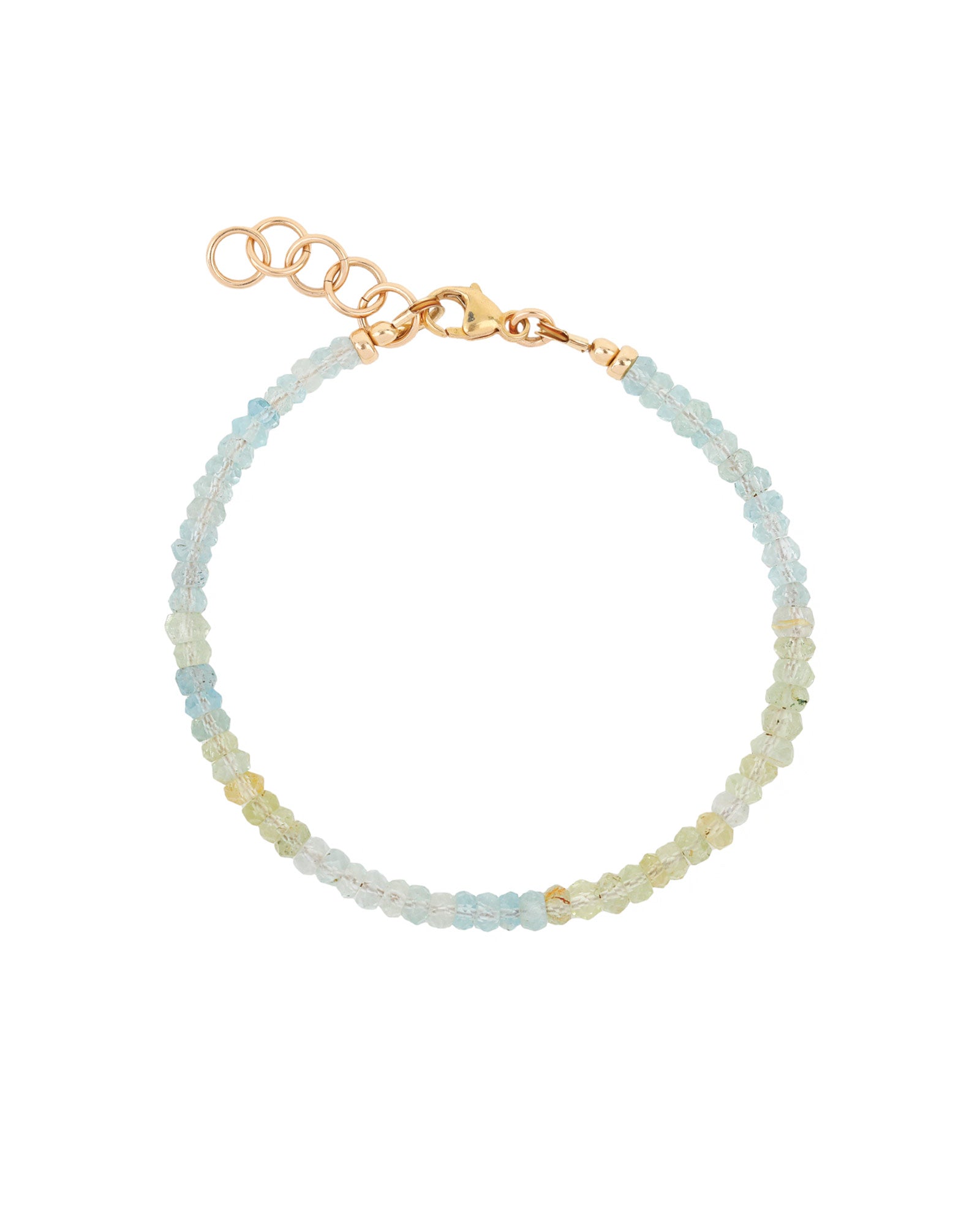 Gem Jar-Aquamarine Nugget Bracelet-Bracelets-14k Gold Filled, Aquamarine-Blue Ruby Jewellery-Vancouver Canada