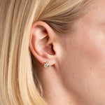 Alexis Bittar-Asterales Molten Bezel Studs-Earrings-14k Gold Plated, Crystal-Blue Ruby Jewellery-Vancouver Canada