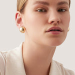 Jenny Bird-Aurora Earrings-Earrings-14k Gold Plated-Blue Ruby Jewellery-Vancouver Canada