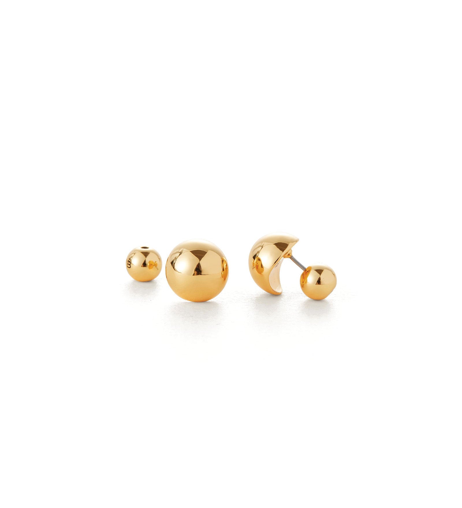 Jenny Bird-Aurora Studs-Earrings-14k Gold Plated-Blue Ruby Jewellery-Vancouver Canada