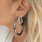 Luv AJ-Baby Amalfi Tube Hoops-Earrings-Sterling Silver Plated-Blue Ruby Jewellery-Vancouver Canada