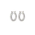 Luv AJ-Baby Amalfi Tube Hoops-Earrings-Sterling Silver Plated-Blue Ruby Jewellery-Vancouver Canada