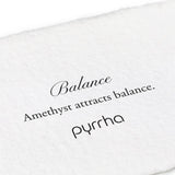 Pyrrha-Balance Signature Attraction Charm-Necklaces-Sterling Silver, Amethyst-Blue Ruby Jewellery-Vancouver Canada