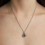 Pyrrha-Balance Signature Attraction Charm-Necklaces-Sterling Silver, Amethyst-Blue Ruby Jewellery-Vancouver Canada