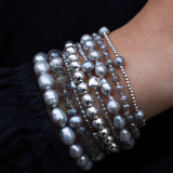 Cause We Care-Bead Station Pearl Bracelet | 2mm-Bracelets-Sterling Silver-Blue Ruby Jewellery-Vancouver Canada