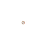 Bezel Diamond Stud 14k Rose Gold, Diamond