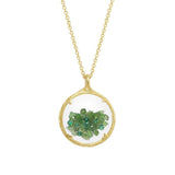 Catherine Weitzman-Birthstone Shaker Necklace I Small-Necklaces-18k Gold Vermeil, Emerald-Blue Ruby Jewellery-Vancouver Canada