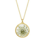 Catherine Weitzman-Botanical Necklace | Small-Necklaces-18k Gold Vermeil, Queen Anne-Blue Ruby Jewellery-Vancouver Canada