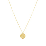 1948-Box Chain Initial Necklace-Necklaces-14k Gold-fill-E-Blue Ruby Jewellery-Vancouver Canada