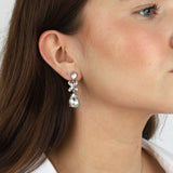 Olive & Piper-Camille Studs-Earrings-Silver-Tone, Crystal-Blue Ruby Jewellery-Vancouver Canada