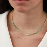 Poppy Rose-Christy Necklace-Necklaces-14k Gold-fill, Green Tourmaline-Blue Ruby Jewellery-Vancouver Canada