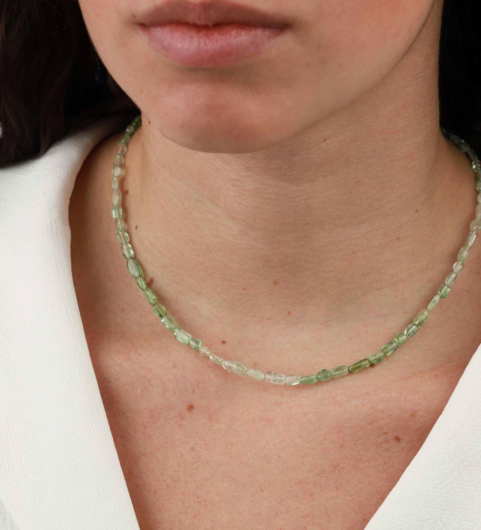 Poppy Rose-Christy Necklace-Necklaces-14k Gold-fill, Green Tourmaline-Blue Ruby Jewellery-Vancouver Canada