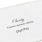 Pyrrha-Clarity Signature Attraction Charm-Necklaces-Oxidized Sterling Silver, Garnet-Blue Ruby Jewellery-Vancouver Canada