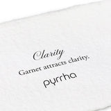 Pyrrha-Clarity Signature Attraction Charm-Necklaces-Oxidized Sterling Silver, Garnet-Blue Ruby Jewellery-Vancouver Canada