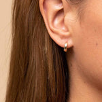 Quiet Icon-Classic Flat Huggies I 12mm-Earrings-14k Gold Vermeil-Blue Ruby Jewellery-Vancouver Canada