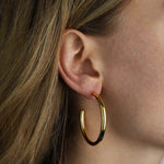 Tashi-Classic Hoops | 45mm-Earrings-14k Gold Vermeil-Blue Ruby Jewellery-Vancouver Canada