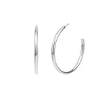 Tashi-Classic Hoops | 55mm-Earrings-Sterling Silver-Blue Ruby Jewellery-Vancouver Canada