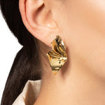 Alexis Bittar-Crumpled Small Post Earrings-Earrings-14k Gold Plated-Blue Ruby Jewellery-Vancouver Canada