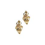 Alexis Bittar-Crumpled Small Post Earrings-Earrings-14k Gold Plated-Blue Ruby Jewellery-Vancouver Canada