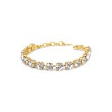 La Vie Parisienne-Crystal Bracelet | 8mm-Bracelets-14k Gold Plated, Blush Crystal-Blue Ruby Jewellery-Vancouver Canada