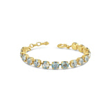 La Vie Parisienne-Crystal Bracelet | 8mm-Bracelets-14k Gold Plated, Moonlight Crystal-Blue Ruby Jewellery-Vancouver Canada