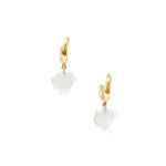 Chan Luu-Crystal Heart Earrings-Earrings-18k Gold Vermeil, Crystal-Blue Ruby Jewellery-Vancouver Canada