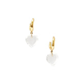 Chan Luu-Crystal Heart Earrings-Earrings-18k Gold Vermeil, Crystal-Blue Ruby Jewellery-Vancouver Canada