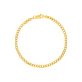 Quiet Icon-Cuban Link Bracelet-Bracelets-14k Gold Vermeil-Blue Ruby Jewellery-Vancouver Canada