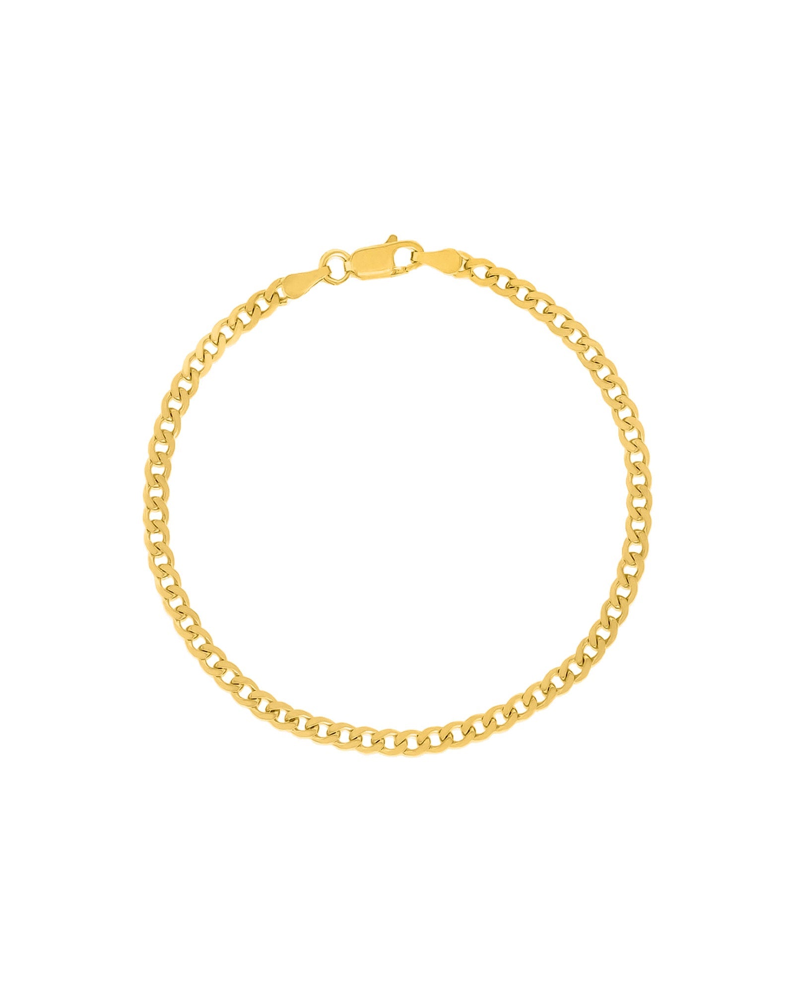 Quiet Icon-Cuban Link Bracelet-Bracelets-14k Gold Vermeil-Blue Ruby Jewellery-Vancouver Canada