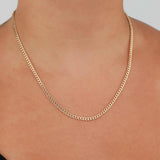 Curb Chain Necklace | Small 14k Yellow Gold / 18"