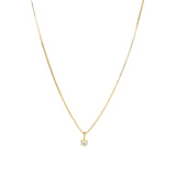 Tashi-CZ 6 Prong Necklace-Necklaces-14k Gold Vermeil, Cubic Zirconia-Blue Ruby Jewellery-Vancouver Canada