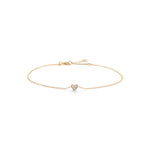 Quiet Icon-CZ Heart Bracelet-Bracelets-14k Gold Vermeil, Cubic Zirconia-Blue Ruby Jewellery-Vancouver Canada