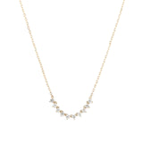 Adina Reyter-Diamond Rounds Chain Necklace-Necklaces-14k Yellow Gold, Diamond-Blue Ruby Jewellery-Vancouver Canada