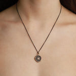 Pyrrha-Direction Talisman-Necklaces-Bronze-Blue Ruby Jewellery-Vancouver Canada