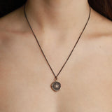 Pyrrha-Direction Talisman-Necklaces-Bronze-Blue Ruby Jewellery-Vancouver Canada