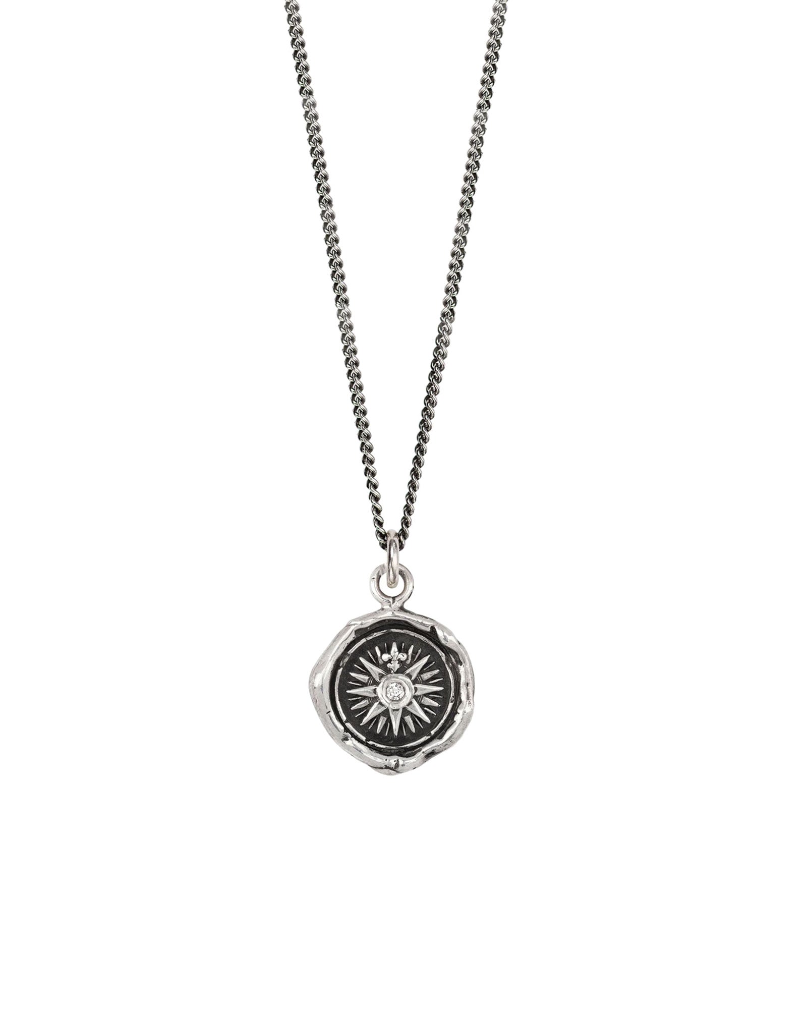 Pyrrha-Direction Diamond Necklace-Necklaces-Blue Ruby Jewellery-Vancouver Canada