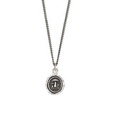 Pyrrha-Earthy Talisman-Necklaces-Oxidized Sterling Silver-Blue Ruby Jewellery-Vancouver Canada