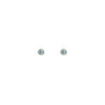 Leah Alexandra-Element Studs-Earrings-14k Gold Vermeil, Aquamarine-Blue Ruby Jewellery-Vancouver Canada