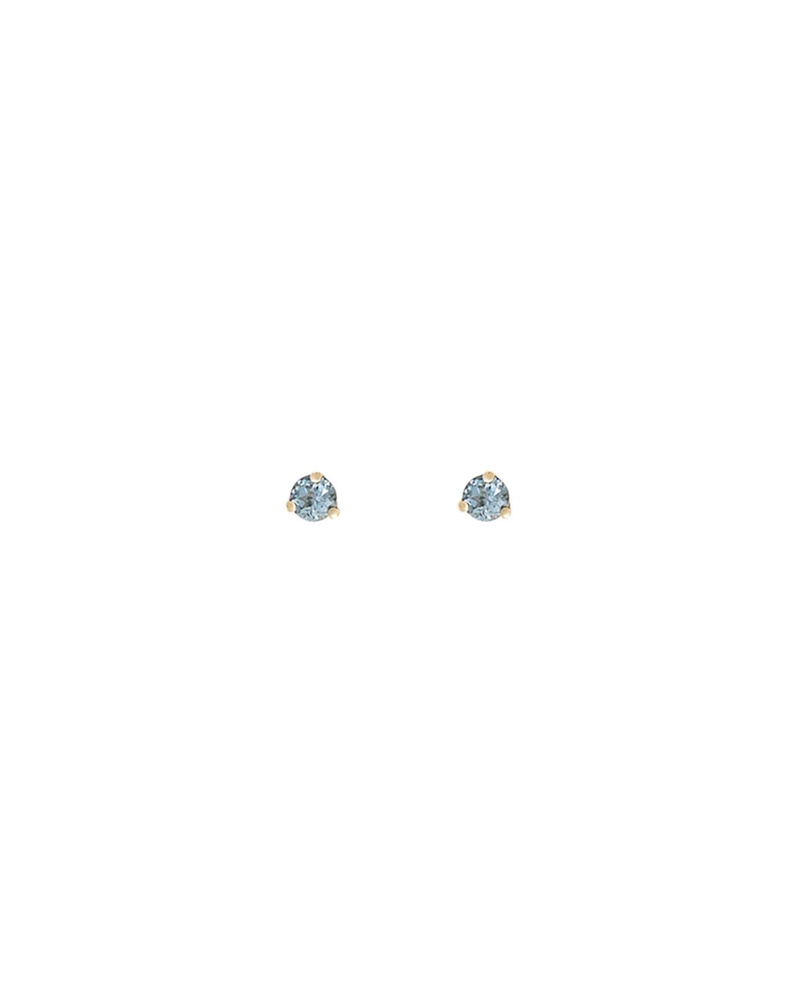 Leah Alexandra-Element Studs-Earrings-14k Gold Vermeil, Aquamarine-Blue Ruby Jewellery-Vancouver Canada