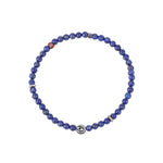 Finley & Wilder-Evil Eye Lapis Bracelet-Bracelets-Lapis, African Beads-Blue Ruby Jewellery-Vancouver Canada